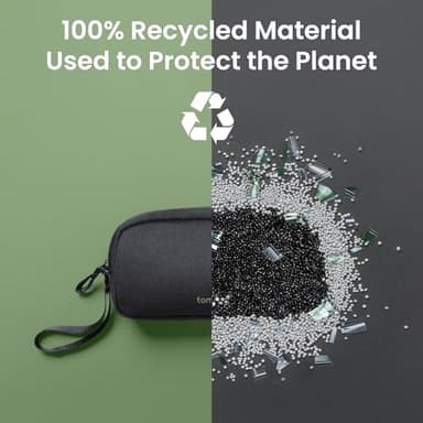 tomtoc Electronics Organizer Travel Case, Water Resistant Travel Bag Cable Organizer for Essentials, Tech Pouch Accessories Carry Storage for Cord, Phone, Cables, Airpods, USB Flash Drive, Daily Items - Image 6