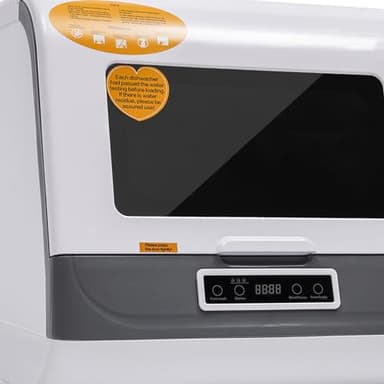 Countertop Dishwasher, 800W Countertop Compact Dishwashers, Automatic Portable Mini Dishwasher with Multiple Wash Programs & Bowl Basket for Apartments RVs - Image 8