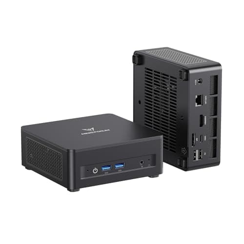 MINISFORUM UM760 Slim Mini PC, AMD Ryzen 5 7640HS Processor (6C/12T, Up to 5.0GHz), Mini Computers 16GB DDR5 RAM & 1TB SSD, HDMI2.1/USB4/DP1.4 Output, 1X 2.5G LAN, 4X USB Port, WiFi6E/BT5.3 (Renewed) - Image 1