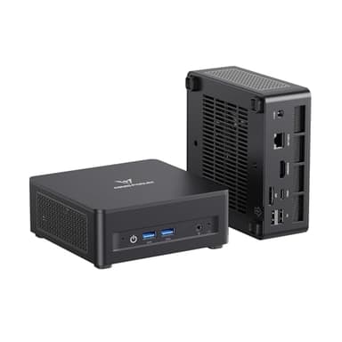 MINISFORUM UM760 Slim Mini PC, AMD Ryzen 5 7640HS Processor (6C/12T, Up to 5.0GHz), Mini Computers 16GB DDR5 RAM & 1TB SSD, HDMI2.1/USB4/DP1.4 Output, 1X 2.5G LAN, 4X USB Port, WiFi6E/BT5.3 (Renewed) - Image 1