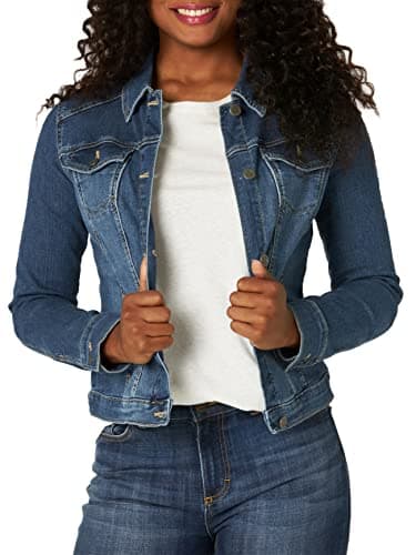 Riders by Lee Indigo Denim Jacket, Weathered, X-Large - Image 1