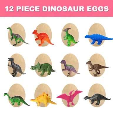 Dino Eggs Dig Kit, 12 Pack Dinosaur Eggs Excavation Science Experiments Kits for Kids 4-12, Easter Basket/Stocking Stuffers, Toys for 3+ 4 5 6 7 8 9 10 Year Old Boys Girl - Image 5
