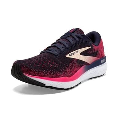 Brooks Women’s Ghost 16 Neutral Running Shoe - Peacoat/Raspberry/Apricot - 8.5 Medium - Image 1