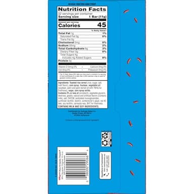 Rice Krispies Treats Mini Marshmallow Cereal Bars, Holiday Snacks, Snack Bars, Original with Holiday Sprinkles, 12.4oz Box (32 Bars) - Image 3