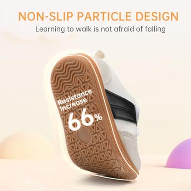 STQ KIDS Toddler Wide Toe Box Shoes:Boys Barefoot Shoe Kids Walking Shoes Boy Sneakers Non-Slip Zero Drop Toddler First Walking Shoe Comfortable Beigewhite Infant 4 - Image 8