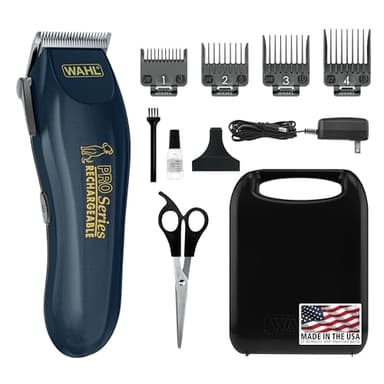 Wahl USA Deluxe Pro Series Cordless Lithium Ion Clipper Kit for Dog Grooming at Home with Heavy Duty Motor, Self-Sharpening Blades, and 2 Hour Run Time – Model 9591-2100 - Image 1