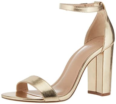 The Drop Women's Rebecca Strappy High Block Heel Sandal, Gold, 6.5 - Image 1