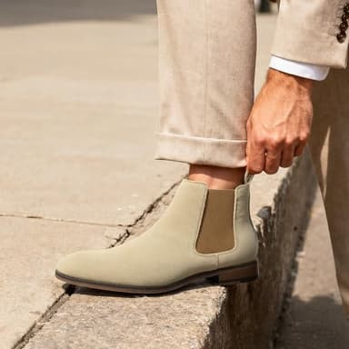 Cestfini Chelsea Boots Men Classic Elastic Dress Boots Casual Men's Leather Chelsea Ankle Boots - Image 6