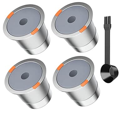 Reusable k Cups for keurig 2.0 1.0,Universal stainless steel Refillable k Cups Filter Use for Keurig all most of coffee Makers brewers(4pack)… - Image 1