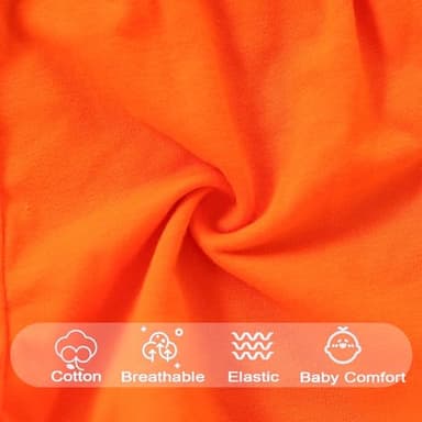 Vitalique Toddler Kids Girls Summer Outfits Ruffle Short Sleeve Floral T-Shirt Shorts with Belt 3 4T Girl Clothing Set Orange (3-4T) - Image 8