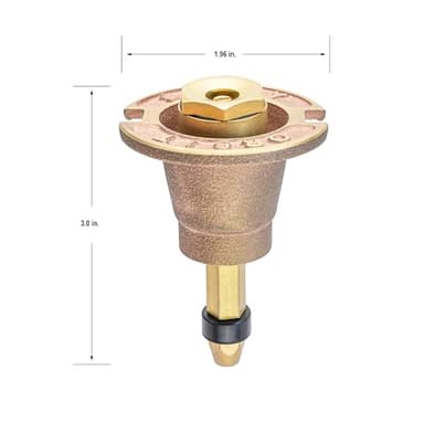 Orbit 54070 Brass Pop-Up Flush Head Sprinkler with Full Pattern Spray Nozzle - Image 5