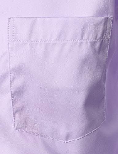 ZEROYAA Men's Urban Stylish Casual Business Slim Fit Long Sleeve Button Up Dress Shirt with Pocket ZLCL29 Lavender Small - Image 6