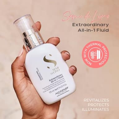 ALFAPARF MILANO Semi di Lino Diamond Extraordinary All-in-1 Leave-In Fluid with Thermal Protection - Detangles, Protects, Softens, Smooths, Controls, Seals Cuticles - Vegan Formula - 4.23 fl. oz. - Image 6