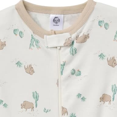 Gerber Baby-Boys 4-Pack Footed Pajamas, Desert Animals, 3T - Image 6