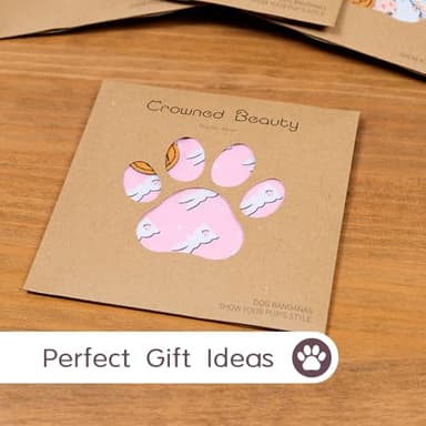 CROWNED BEAUTY Easter Dog Bandanas Reversible Large 2 Pack, Bunny Carrots Set, Pink Blue Adjustable Triangle Holiday Scarves for Medium Large Dogs - Image 5