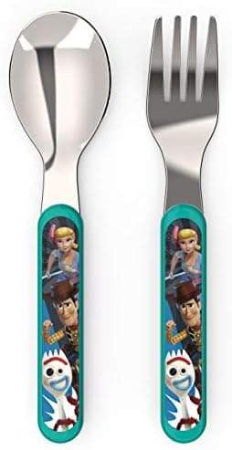 Zak Designs 5-Piece Dinnerware Set, Disney and Pixar Toy Story 4 - Durable Plastic & Stainless Steel - Includes Water Bottle, 8-Inch Plate, 6-Inch Bowl, Fork & Spoon - Suitable for Kids Ages 3+ - Image 7