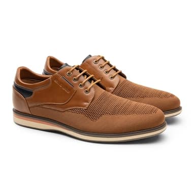 Bruno Marc Men's Mesh Casual Dress Shoes Breathable Oxfords Sneakers,Size 11,Brown,SBOX2409M - Image 3