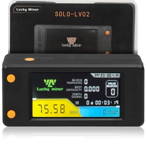 Lucky Miner LV02 74KH/s Asic Miner Bitcoins Miner Low Power Consumption Crypto Miner Mini Lottery Device Type-C USB Connection