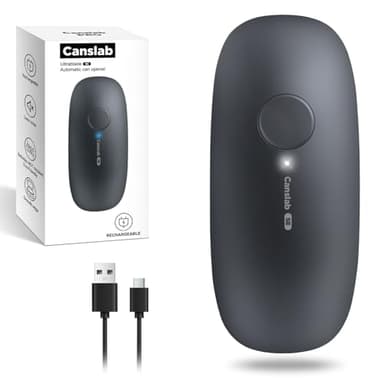 Canslab Ultrablde SE - USB Rechargeable Electric Can Opener for Kitchen for Seniors with Arthritis- Cordless Battery Powered Automatic, Side Cut, Smooth Edge, Handsfree, for Small or Large Cans, Grey - Image 1