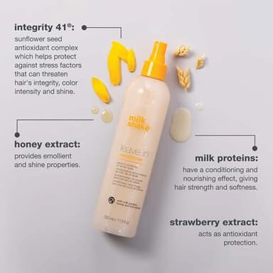 milk shake Leave-In Conditioner Spray Detangler for Natural Hair - Protects Color Treated Hair and Hydrates Dry Hair For Soft and Shiny Straight or Curly Hair, 11.8 Fl Oz - Image 3