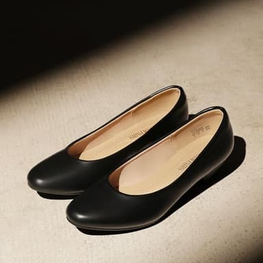 DREAM PAIRS Women's Mila Low Chunky Heel Pump Shoes,Size 8,Black/Pu,Mila - Image 7