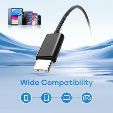 LWZCAM USB C Earbuds with Microphone 5 Pack, in-Ear Wired Headphones with Noise Isolating, Type C Earphone Heavy Bass Stereo Headsets Compatible with iPad, Android Smartphones, for Most USB-C Devices - Image 6