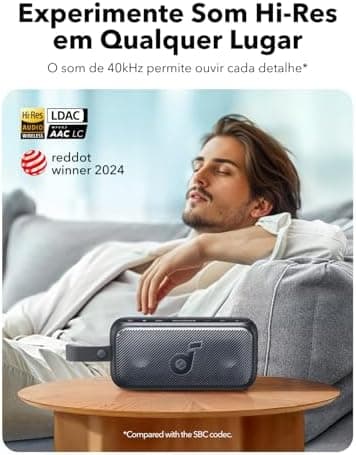Soundcore Motion 300 by Anker, Bluetooth Speaker, Wireless Hi-Res Portable Speaker, IPX7 Waterproof, BassUp, Bluetooth 5.3, 30W Stereo Sound, 13H Playtime for Home, Shower, Outdoor, and Travel - Image 3