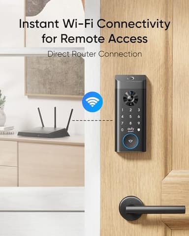 eufy Security Video Smart Lock E330, 3-in-1 Camera+Doorbell+Fingerprint Keyless Entry Door Lock, Smart Built-in Wi-Fi Deadbolt for Front Door, Auto Lock, App Remote Control, Easy Installation - Image 6