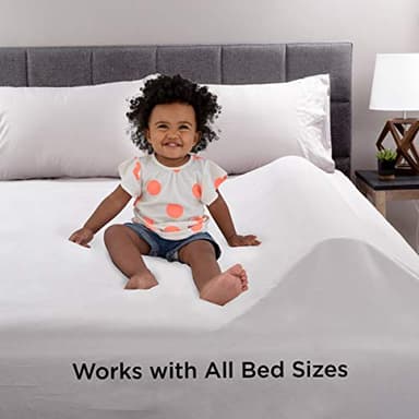 Toddler Bed Bumper – Kids Safety Sleep Guard Foam Mattress Barrier Cushion for Twin, F/Q and King Beds – Waterproof Washable Cover by Bluestone - Image 5