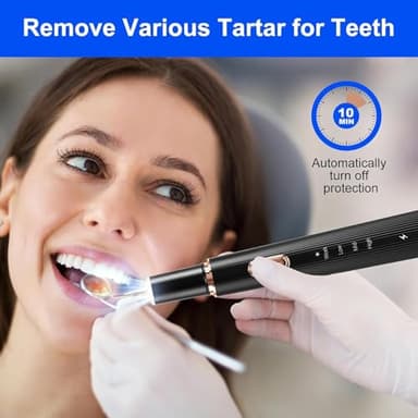 Plaque Remover for Teeth, Tartar Remover for Teeth Cleaning with 4 Replaceable Heads and 3 Adjustable Modes, Rechargeable Teeth Cleaning Plaque Remover for Home - Image 4