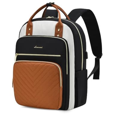 LOVEVOOK Laptop Backpack for Women, Water Resistant Travel Work Backpacks Purse Stylish College Business Teacher Nurse Computer Bag - Image 1