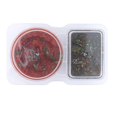 Restaurantware Futura 5 Ounce Snack Containers 500 Microwavable Sauce Containers - 2 Compartments Hinged Lid Clear Plastic Portion Cups For Condiments Or Dips - Image 9