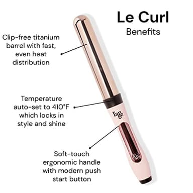 L'ANGE Hair Le Curl 32 MM Titanium Curling Wand | Professional 1.25 Inch Curling Iron for All Hair Types | Clip Free Hair Curler | Best Curling Wand for Tighter Curls & Beach Waves - Image 3