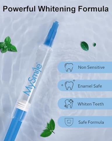 MySmile Teeth Whitening Gel Pen Refill Pack, 3 Non-Sensitive Teeth Whitening Pen, Deluxe Teeth Whitener Dental Grade Tooth Whitening Gel with Carbamide Peroxide for Home, 10 min Fast Result - Image 3