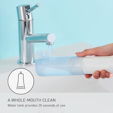 Panasonic Water Flosser for Travel, Cordless Portable Oral Irrigator with Two Water Pressure Settings, Collapsible Water Tank - EW-DJ11​-A - Image 6