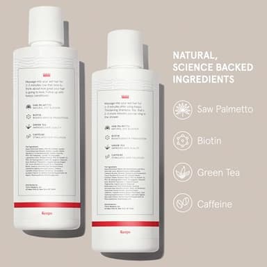 Keeps Hair Regrowth Shampoo & Conditioner Set for Fuller, Thicker Looking Hair - Thinning & Regrowth Haircare Products for Men - DHT Blocker - Infused with Biotin, Caffeine, & Saw Palmetto - Image 3