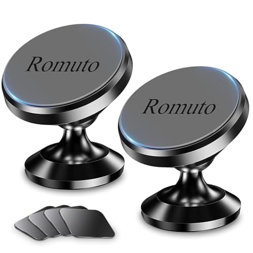 【 2-Pack 】 Magnetic Phone Holder for Car Dashboard【Strong Magnet】iPhone Magnetic Phone Mount for Car Phone Holder 【4 Metal Plate】Cell Phone Holders for Your Car Mount for iPhone 16 Pro Max 15 14 13 12 - Image 1