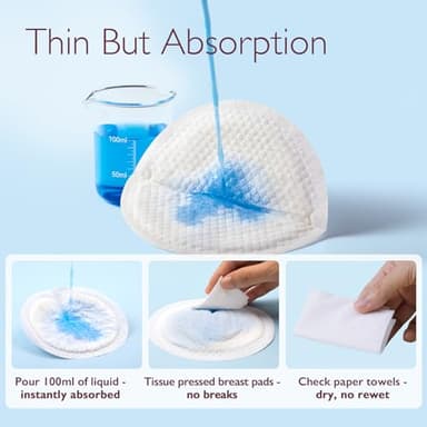 Momcozy Ultra-Thin Disposable Nursing Pads, Ultra-Absorbent and Breathable Portable Breast Pads, Make The Breasts Light and Unburdened, with Reinforced Adhesive, Individually Packaged (200 Count) - Image 4