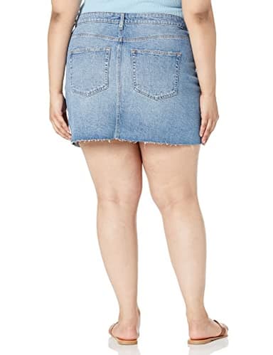 The Drop Women's Arhaan Denim Mini Skirt, Medium Indigo, XL - Image 6
