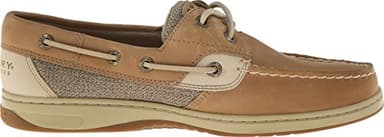 Sperry Womens Bluefish Boat Shoe, Linen/Oat, 8 - Image 3
