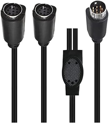 S-Video 8 Pin Mini DIN Y Splitter Cable, Mini 8-Pin DIN S-Video Male to 2 Female Y Splitter Extension Adapter Cable for TV Receiver, TV, Monitor, Projector,Etc(50CM/20Inch) (8pin M /2F - Image 3