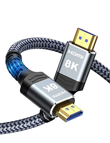 Highwings 8K60HZ HDMI Fiber Optic Cable 2.1 75FT Long, Unidirectional 48Gbps High Speed HDMI Cord 4K120Hz HDCP Compatible for PS5 DVD Player - Image 1