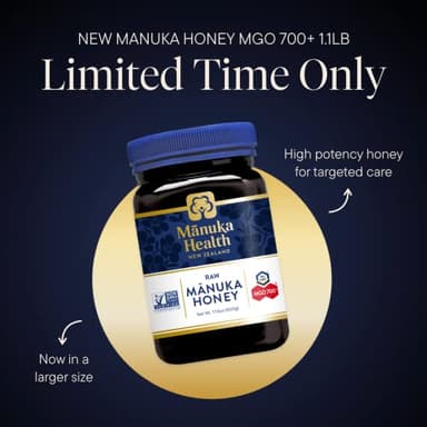 Manuka Health UMF 18+/MGO 700+ Ultra High-Grade Manuka Honey (500g/17.6oz), Superfood, Authentic Raw Honey from New Zealand - Image 3