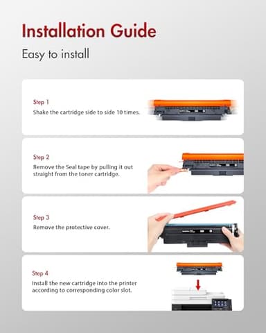 069 Toner Cartridge Set MF753Cdw - 4 Pack Replacement for Canon 069 Toner Cartridge Set 069H Works for Canon Color ImageCLASS Mf753cdw MF751Cdw MF752Cdw LBP674Cdw MF752Cdw MF756Cx LBP673Cdw (B/C/Y/M) - Image 5