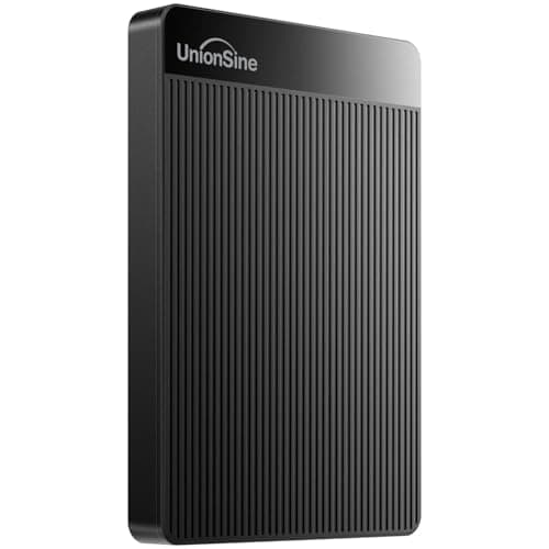 UnionSine 1TB Ultra Slim Portable External Hard Drive HDD-USB 3.0 for PC, Mac, Laptop, PS4, Xbox one, Xbox 360-HD2510(Black) - Image 1
