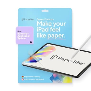 Paperlike 3 Screen Protector (2x) for iPad Air 13” (2024/25) & iPad Pro 13” (2024) – True Paper-Feel, Bubble-Free Install (Butterfly), Protects Pencil Tip - Image 1
