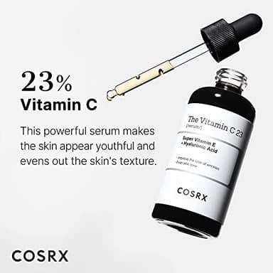 COSRX Pure Vitamin C 23% Serum with Vitamin E & Hyaluronic Acid, Brightening & Hydrating Facial Serum for Fine Lines, Uneven Skin Tone & Dull Skin, 0.7oz/20g, Korean Skin Care - Image 3
