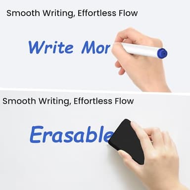 SCRIBANX Magnetic White Board for Wall, 36" x 24" Dry Erase Board Kit with 2 Magnetic Dry Erase Markers, 4 Magnets, Eraser, Pen Tray & Mounting Kit – White Board Dry Erase for Home, Office, School - Image 3