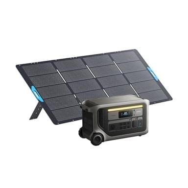 Anker SOLIX F3000 Portable Power Station and 400W Solar Panel, 3,072Wh, 6,000W Recharging, Solar Generator for Home Use, Expandable to 24kWh, For Outages, Camping, RVs, and Emergencies - Image 1