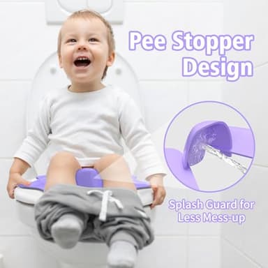 SKYROKU Foldable Kids Toilet Seat – Portable & Anti-Slip Travel Potty Training Seat for Toddlers, DIY Stickers, Storage Bag, Easy Clean & Compact for Home, Daycare, Grandparents House (Ages 2-6) - Image 6